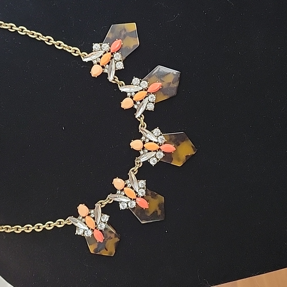 J Crew Tortoiseshell Statement Necklace - image 2